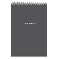 One On One Spiral Notepad carbon grey
