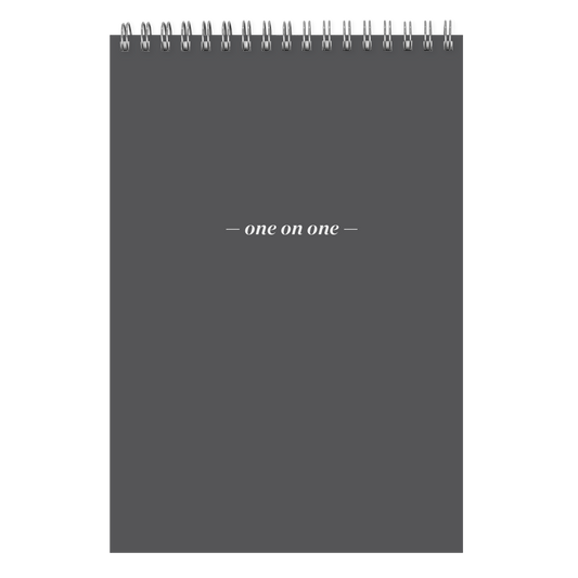 One On One Spiral Notepad carbon grey