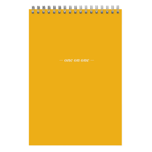 One On One Spiral Notepad citrine