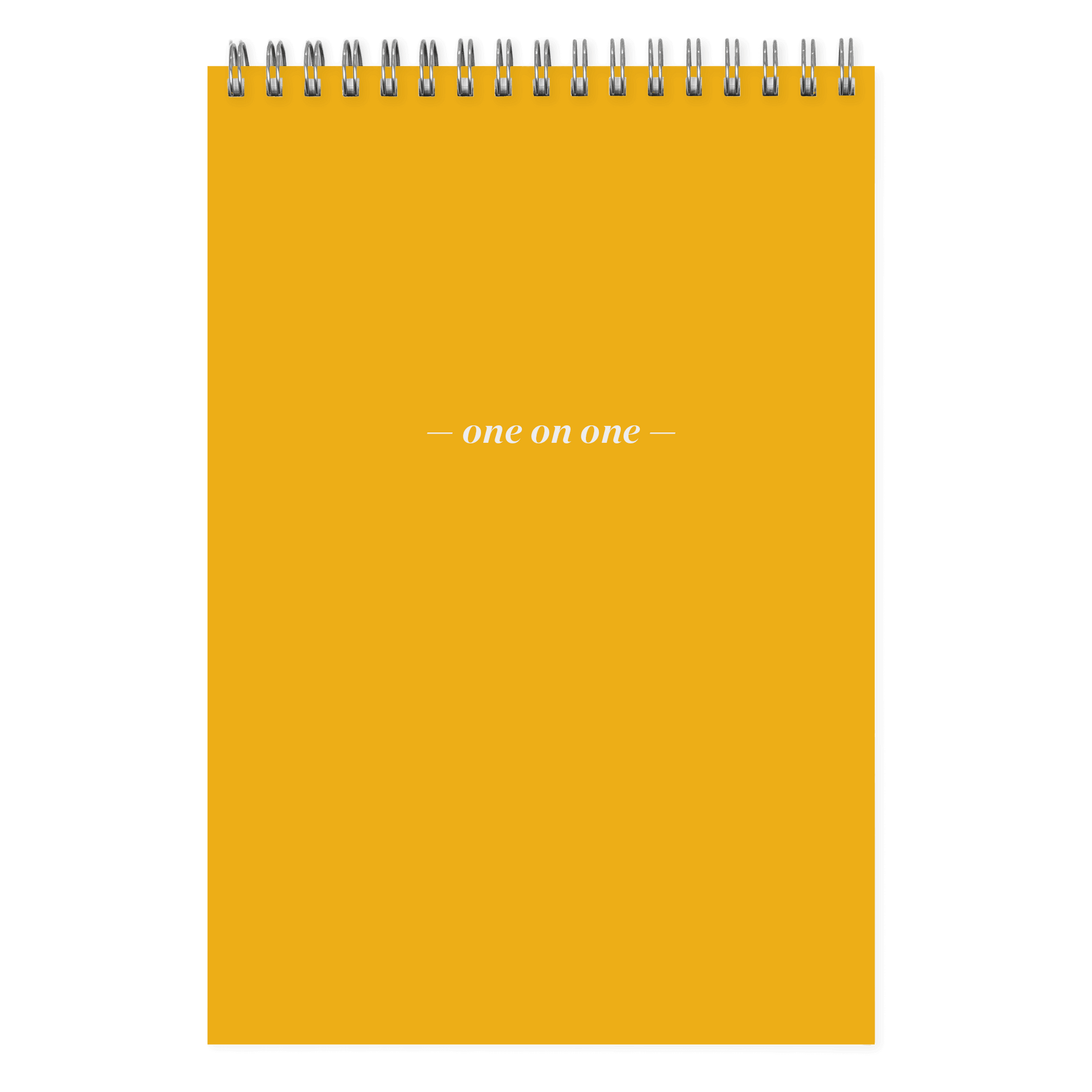 One On One Spiral Notepad citrine
