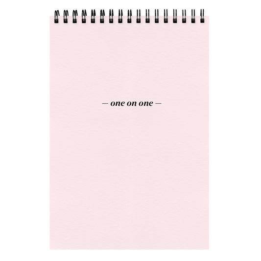 One On One Spiral Notepad - French Pastels fleur