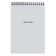 One On One Spiral Notepad - French Pastels gris