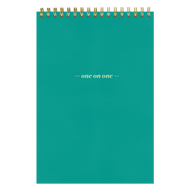 One On One Spiral Notepad jade