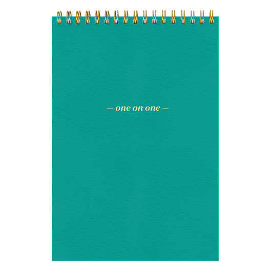 One On One Spiral Notepad jade