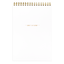 One On One Spiral Notepad white
