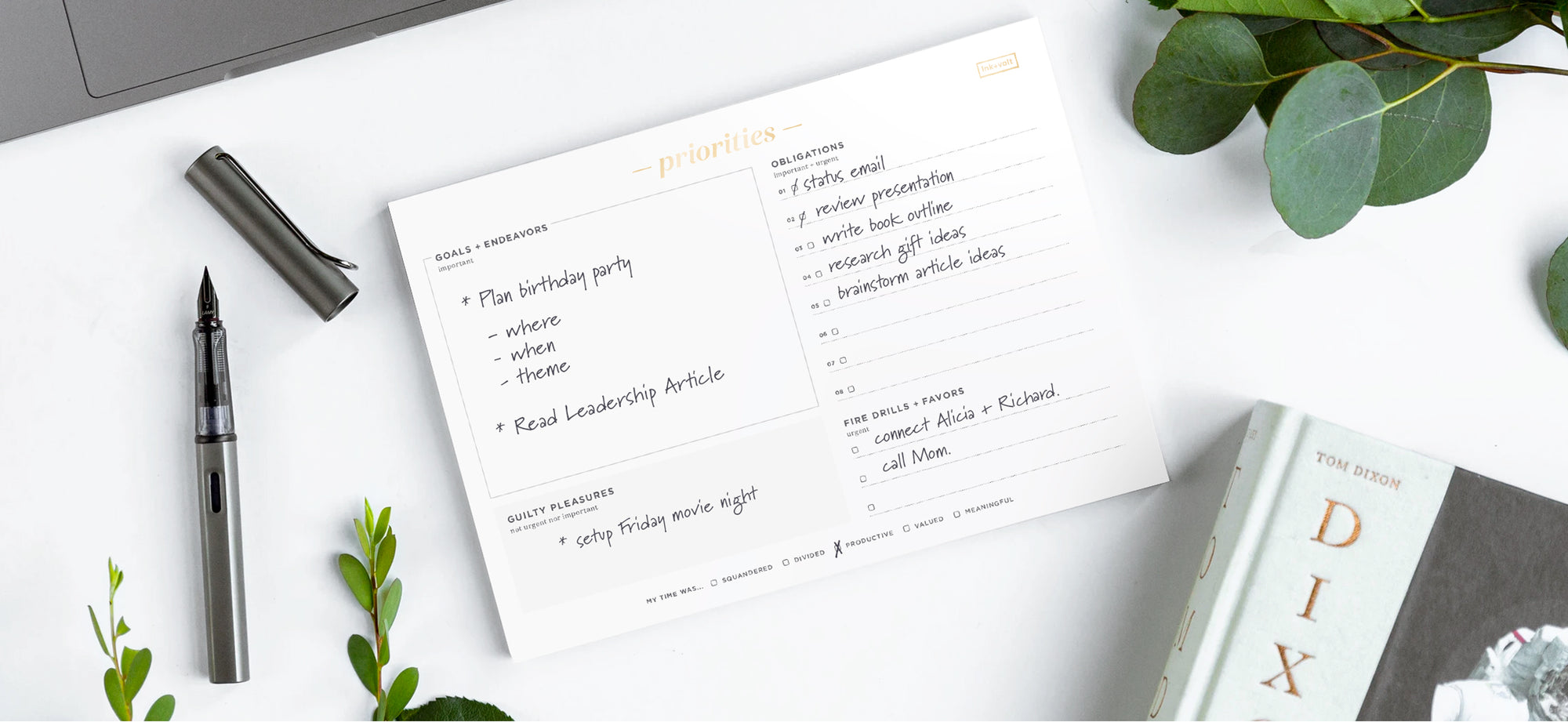 Priority Pad – Ink+Volt