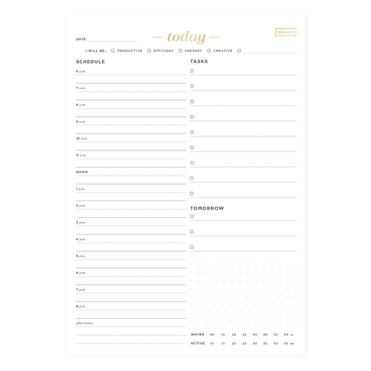 Today Organizer Pad