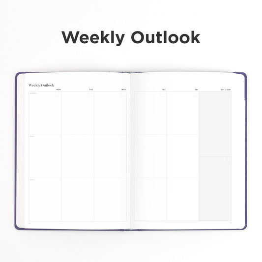 Ink+Volt 6-Month Undated Goal Planner weekly outlook