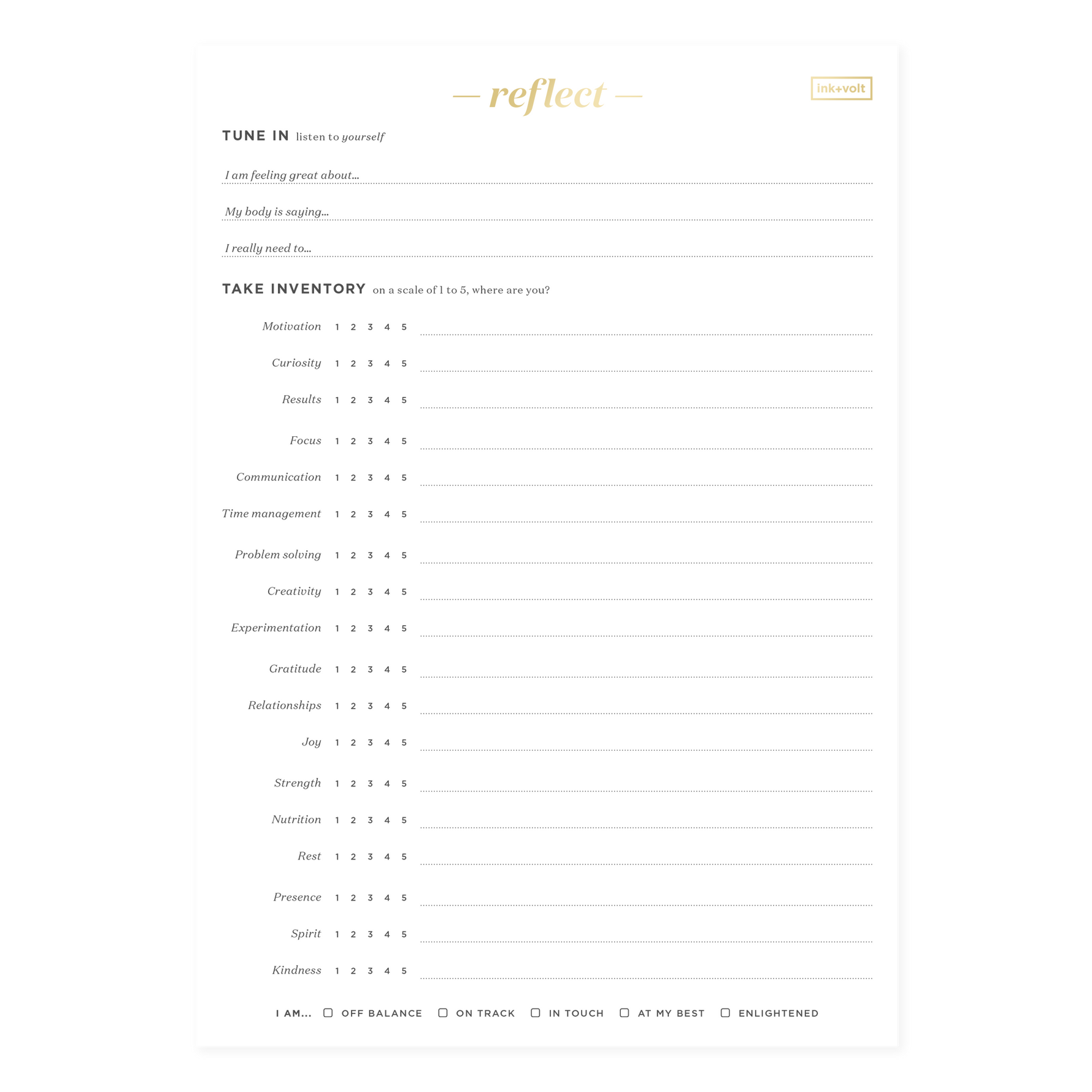 Reflection Pad – Ink+Volt