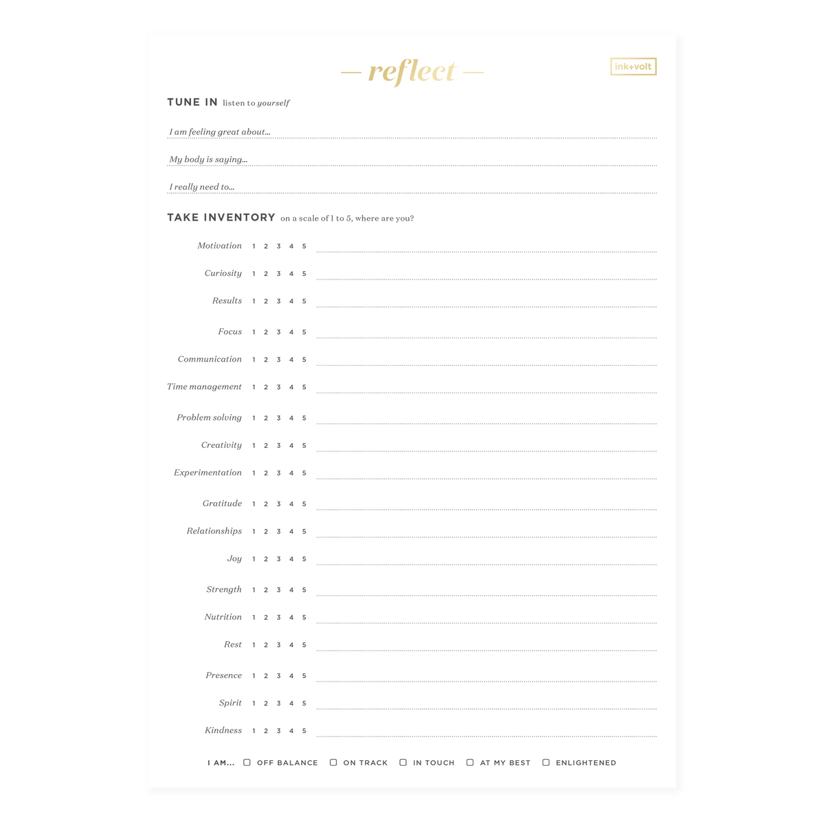 Reflection Pad – Ink+Volt