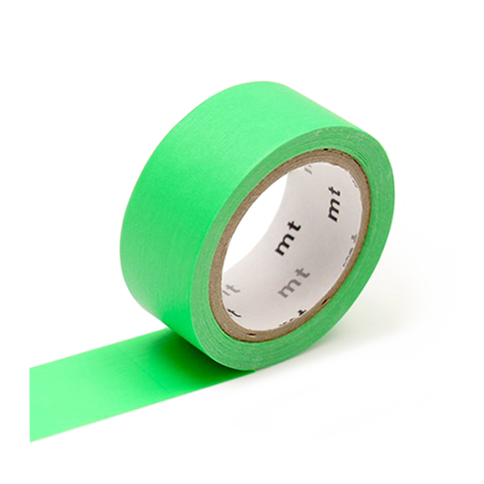 mt washi tape flourescent green