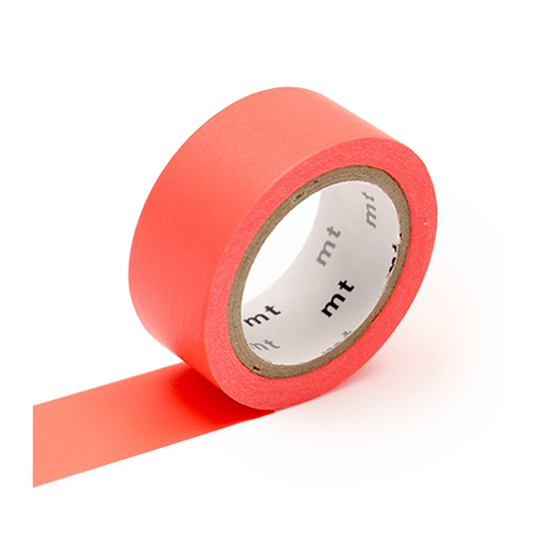 mt washi tape flourescent red