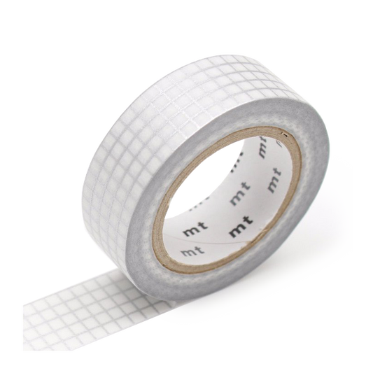 mt washi tape silver graph