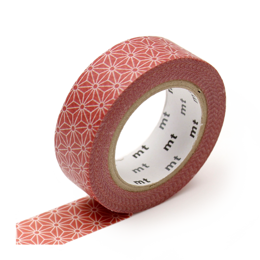 MT Washi Masking Tape Roll - Shocking Red