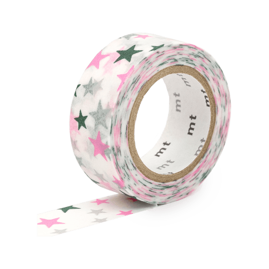 Washi Tape - Multi color motif star