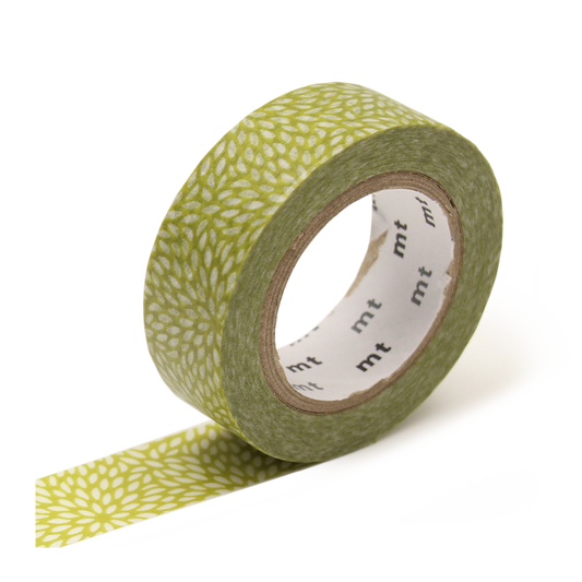 mt washi tape petals green