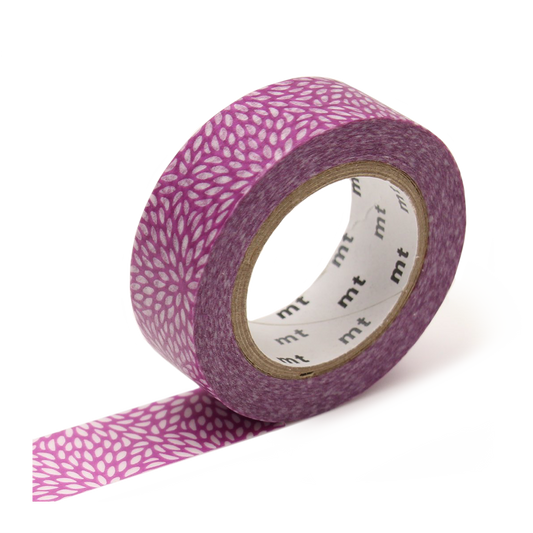 White with Bright Purple Grid - Washi tape