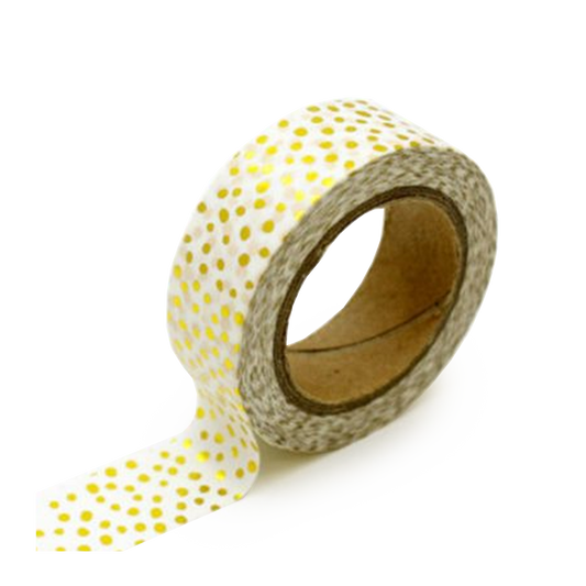 washi tape gold confetti