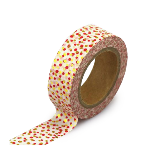 Washi tape pink confetti